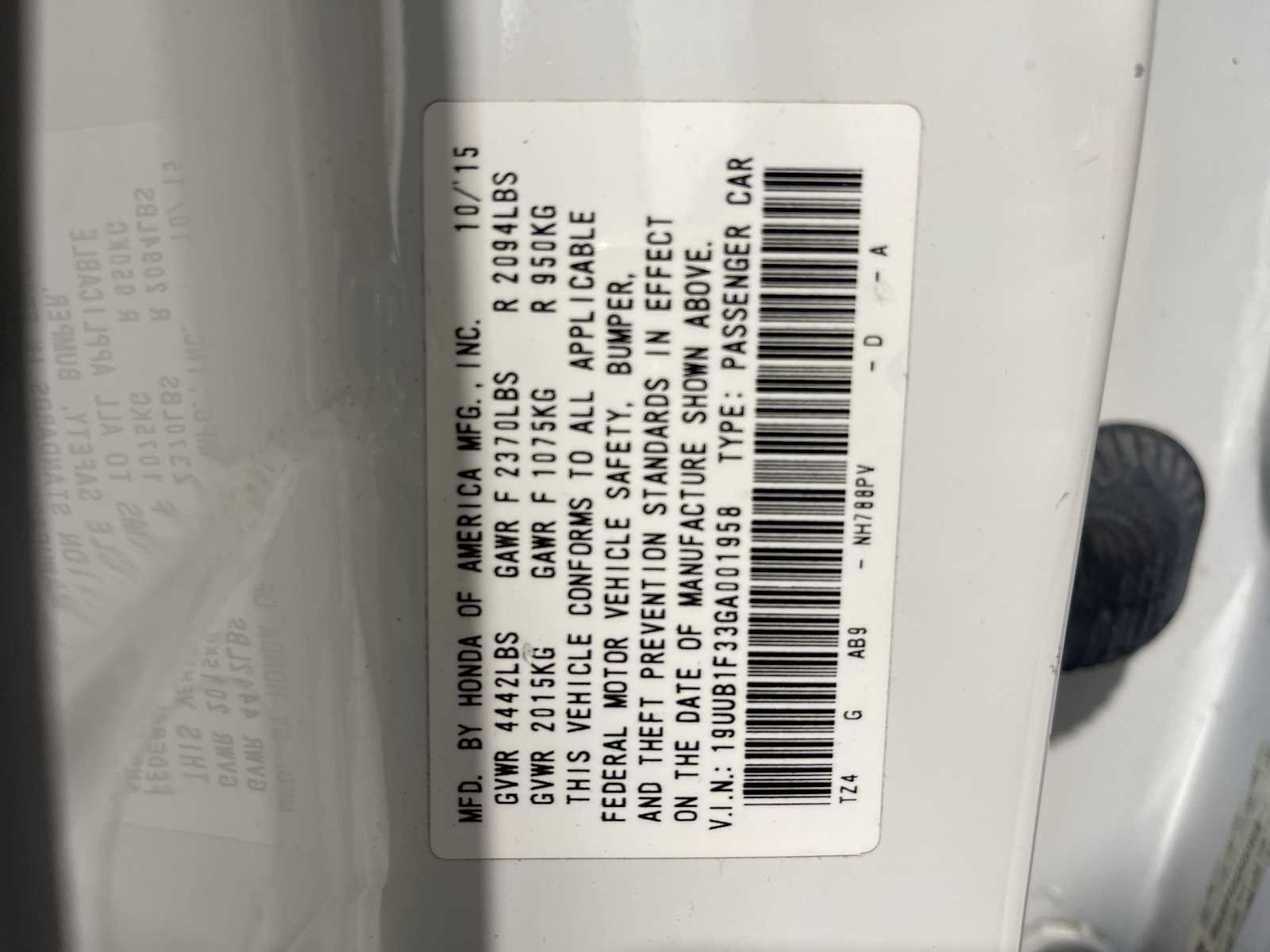 Used 2016 Bellanova White Pearl Acura  image 21