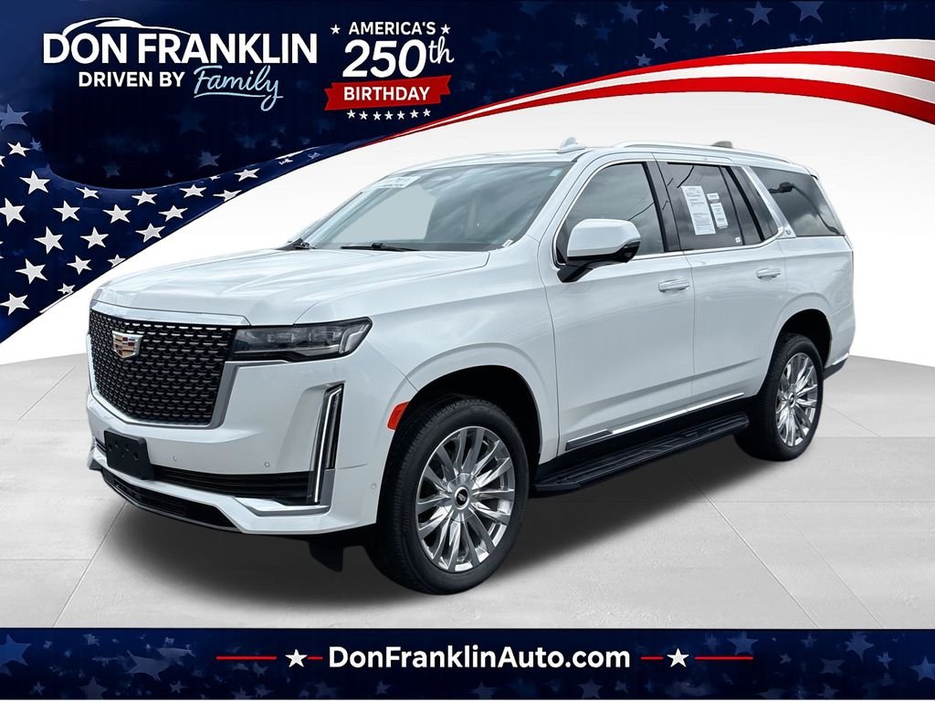 Used 2023 White Cadillac Premium Luxury image 1