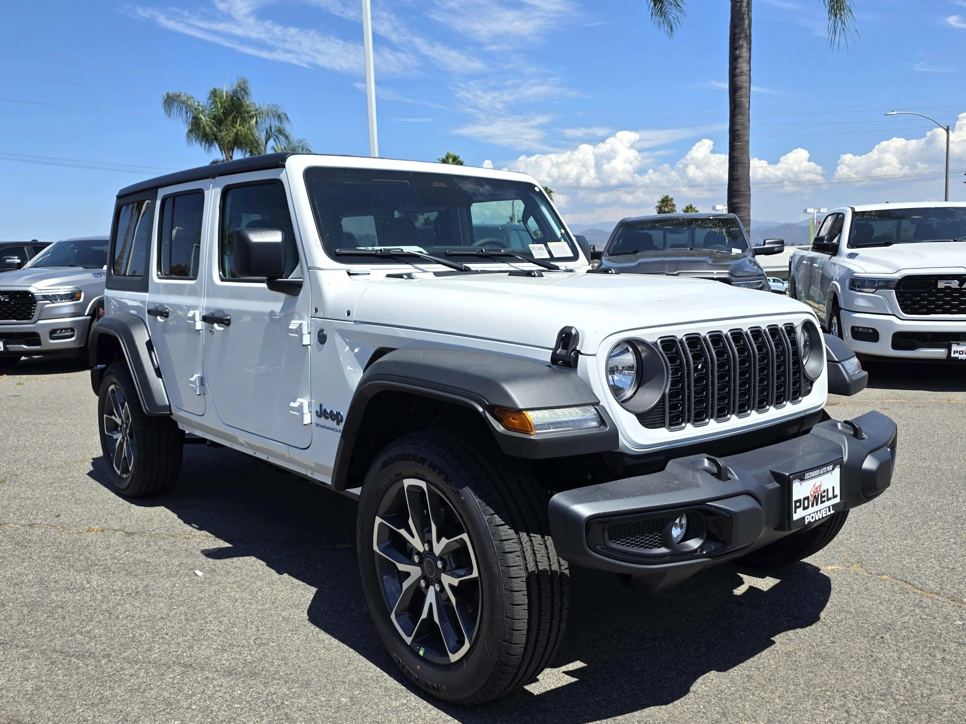 New 2025 Bright White Clearcoat Jeep Sport S 4xe image 6