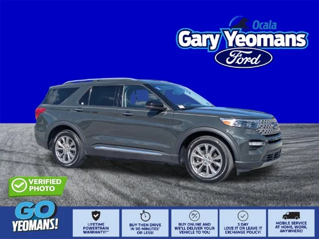 Certified Used 2023 Green Metallic Ford Limited image 1