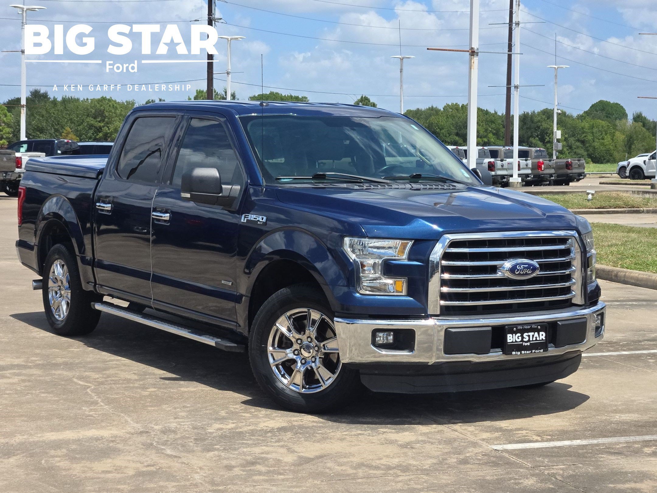 Used 2015 Blue Jeans Metallic Ford XLT image 1
