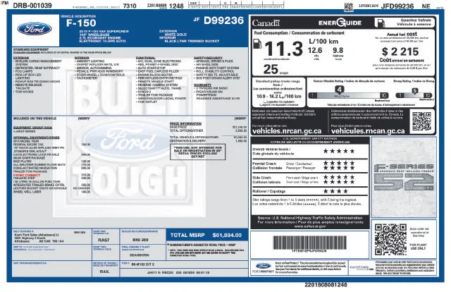 Certified Used 2018 White Gold Ford Lariat image 34