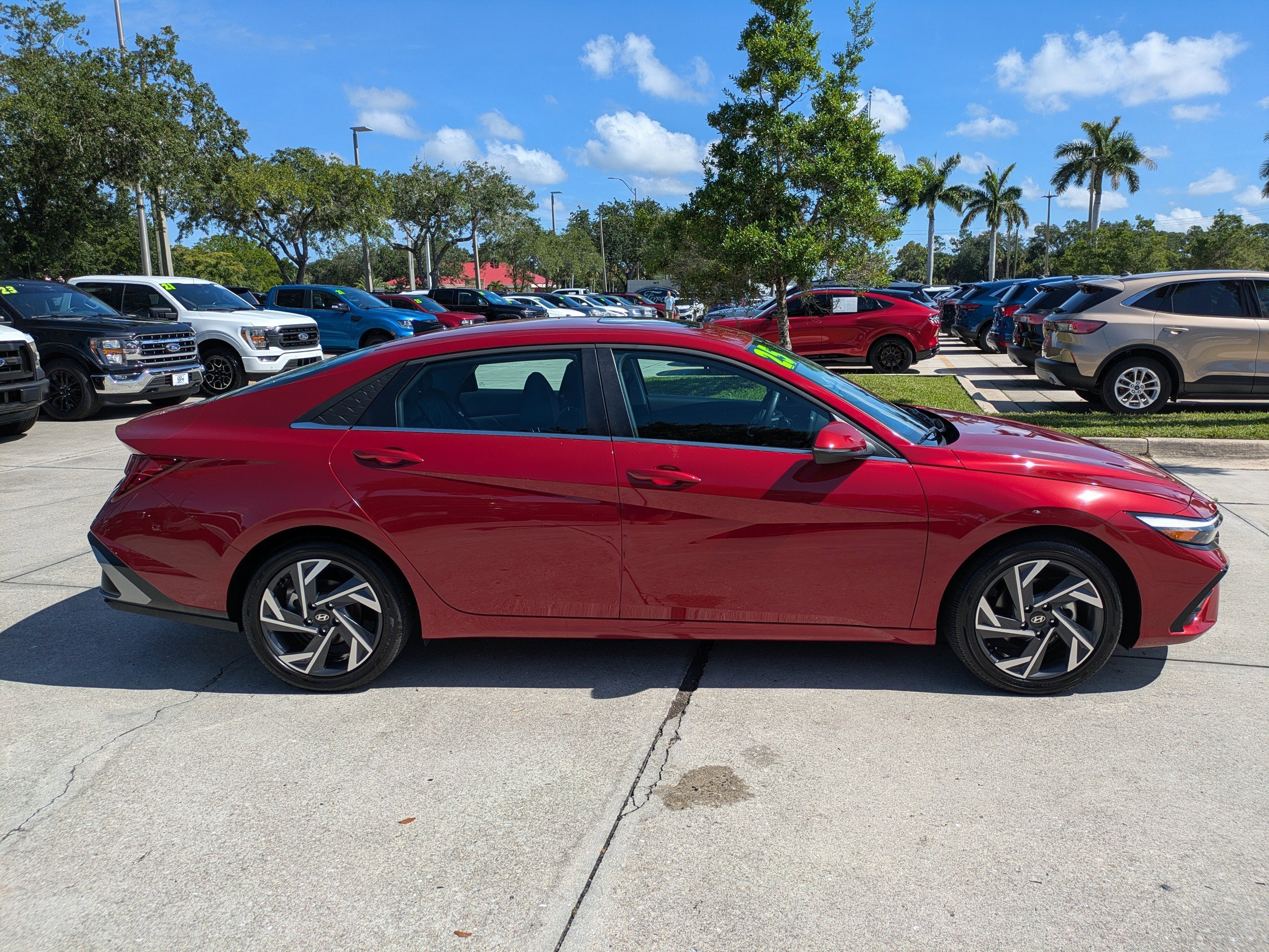 Certified Used 2025 Ultimate Red Hyundai Limited image 3