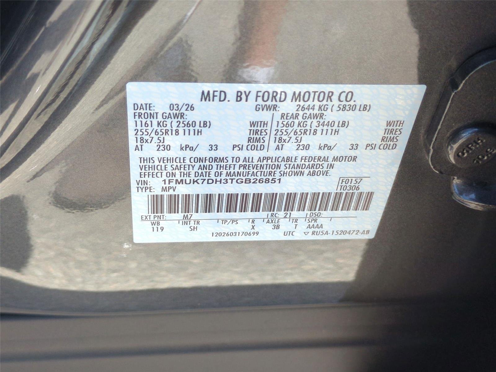 New 2026 Carbonized Gray Metallic Ford Active image 41