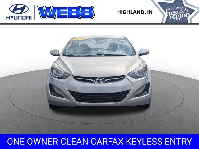 Used 2016 Hyundai Elantra SE with VIN 5NPDH4AE9GH765443 for sale in Highland, IN