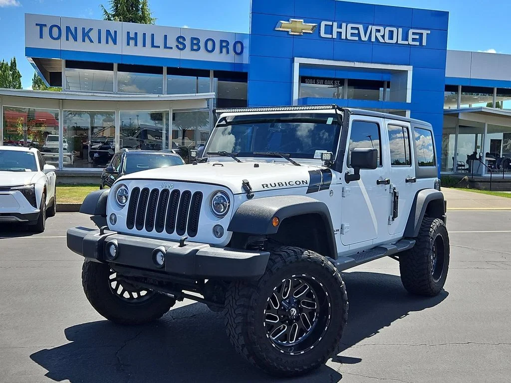 Used 2018 Granite Crystal Metallic Clearcoat Jeep Unlimited Rubicon image 2