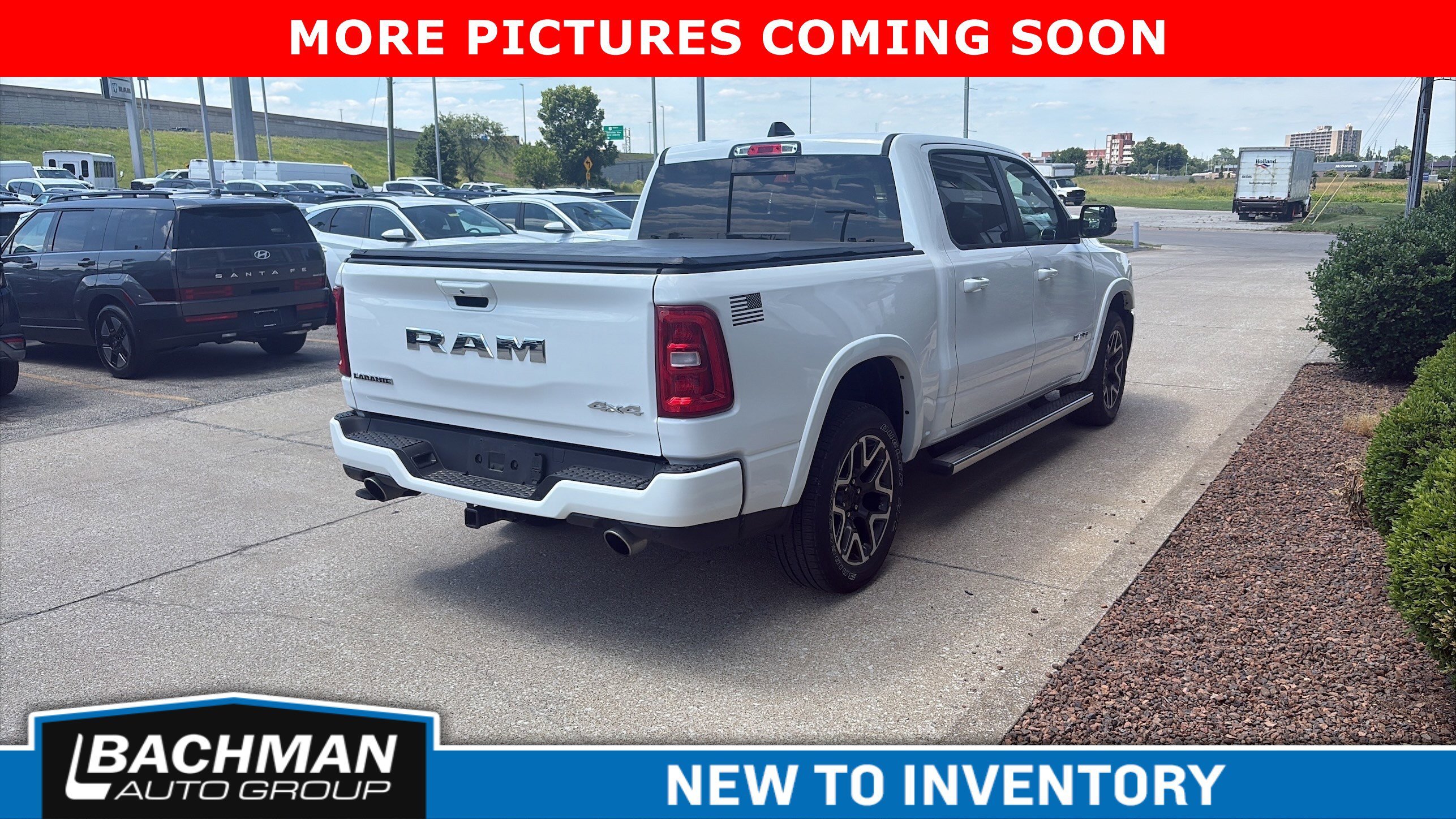 Used 2025 Bright White Clearcoat Ram Laramie image 7