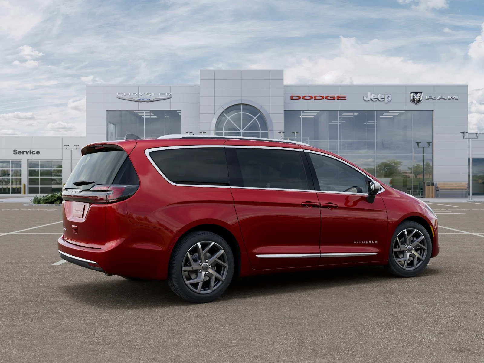 New 2027 Red Hot Pearl-Coat Exterior Paint Chrysler Pinnacle image 45