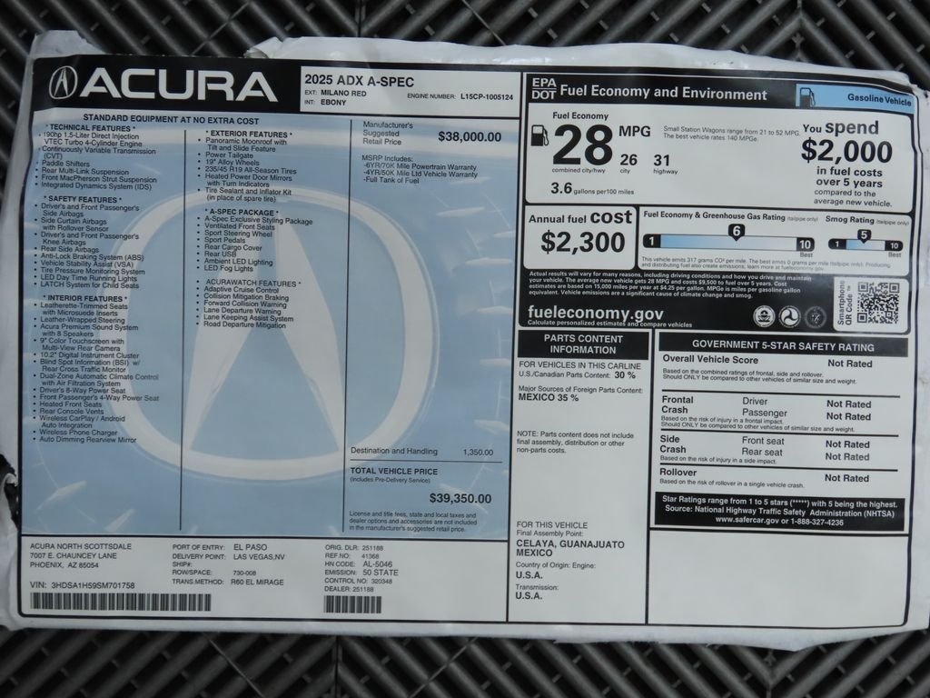 2025 Acura ADX A-Spec Package - Photo 9