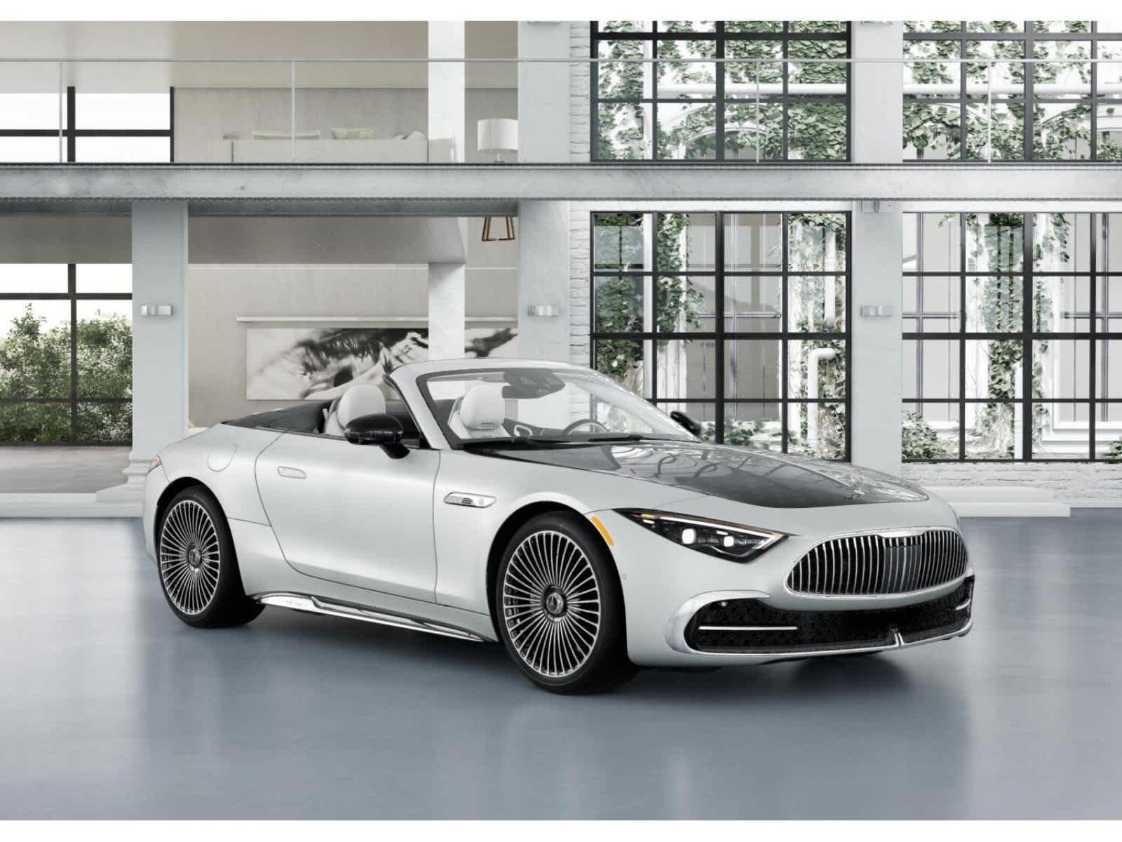 New 2026 MANUFAKTUR moonlight white magno (White Ambiance) Mercedes-Benz Maybach SL 680 Monogram Series image 10