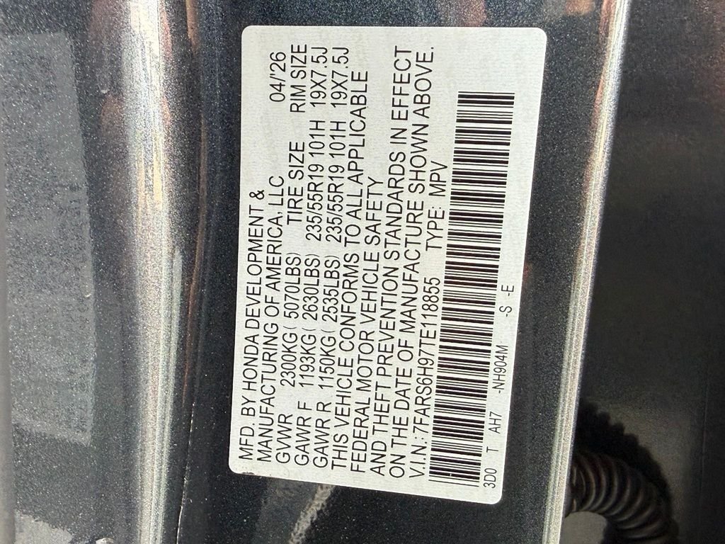 Certified Used 2026 Meteorite Gray Metallic Honda AWD Sport Touring Hybrid image 30