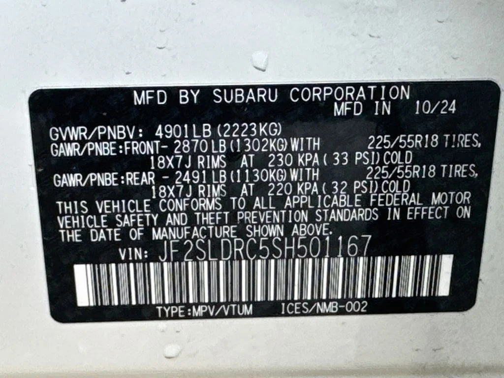 Used 2025 White Subaru Limited image 43