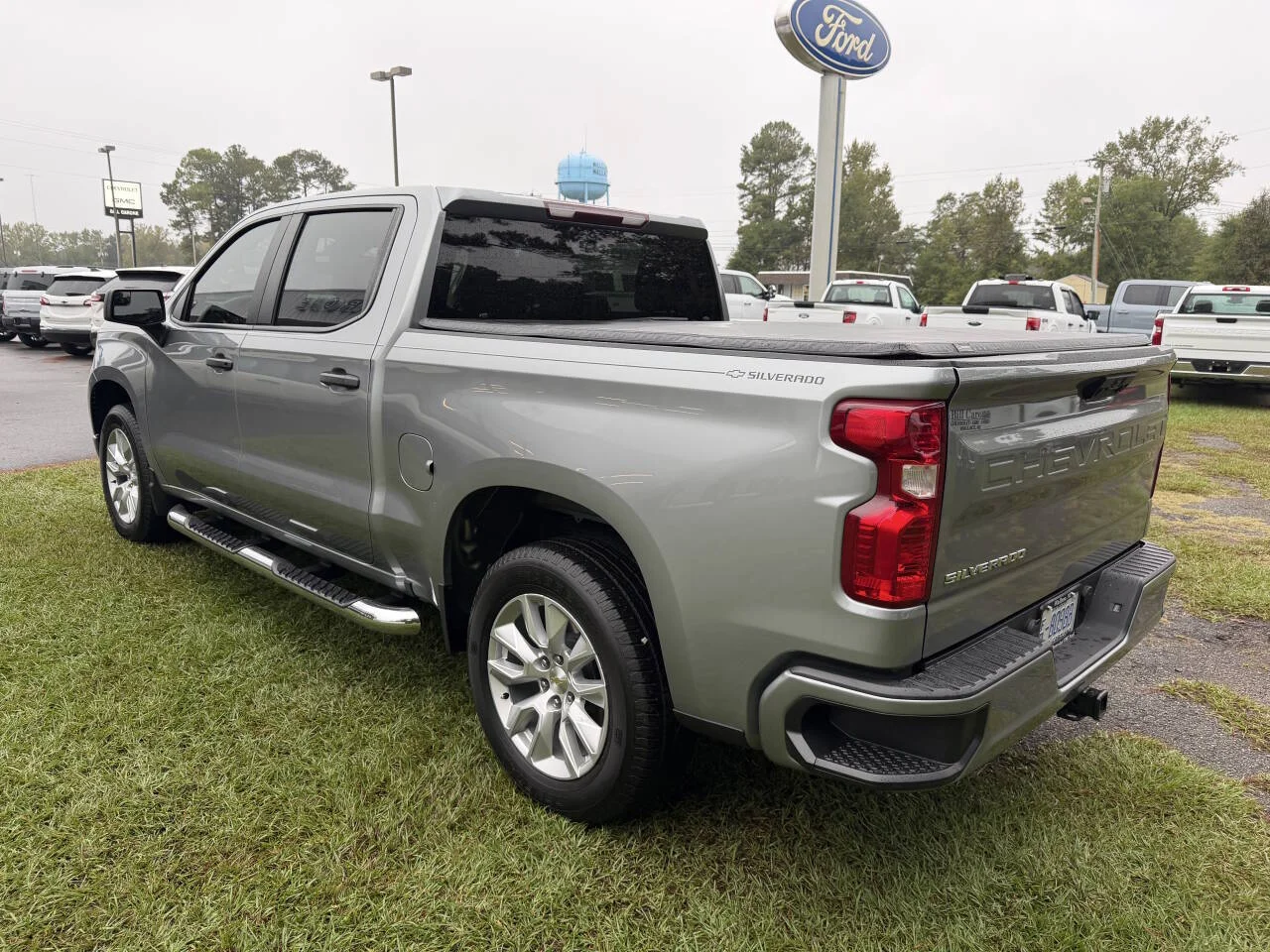 Used 2024 Gray Chevrolet Custom 4x2 4dr Crew Cab 5.8 ft. SB image 17