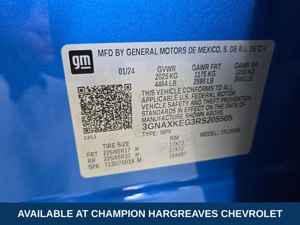 Used 2024 Riptide Blue Chevrolet LT image 42