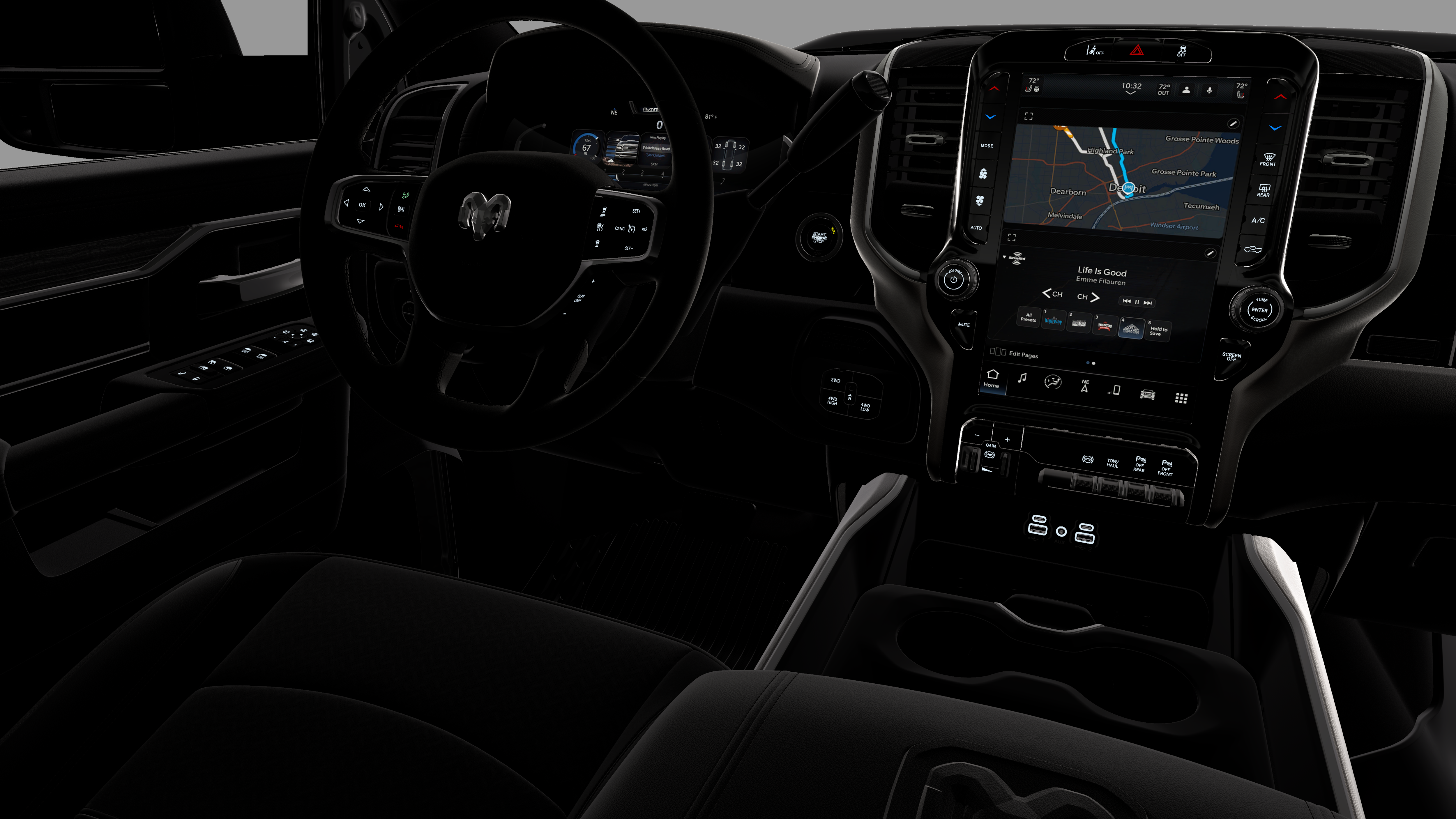 New 2026 Diamond Black Crystal Pearl-Coat Exterior Paint RAM LARAMIE image 21