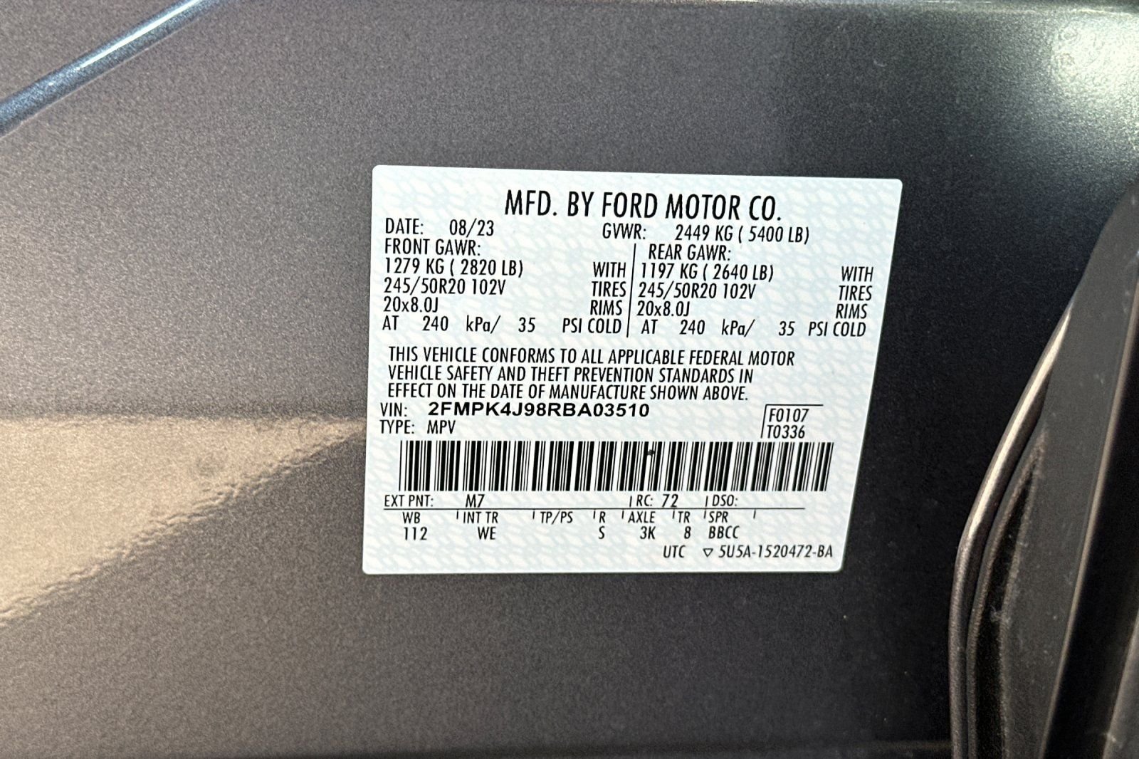 Used 2024 Gray Ford ST Line image 33