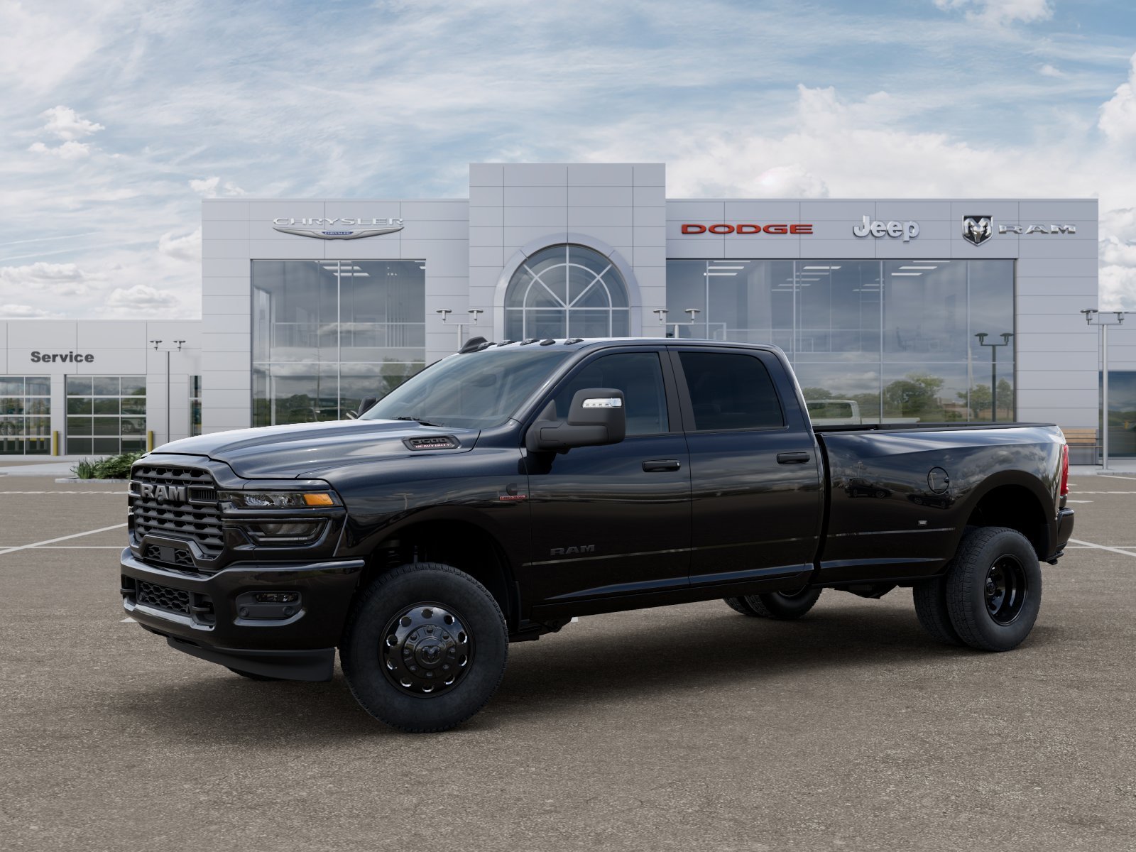 New 2026 Diamond Black Crystal Pearl-Coat Exterior Paint RAM Big Horn image 32