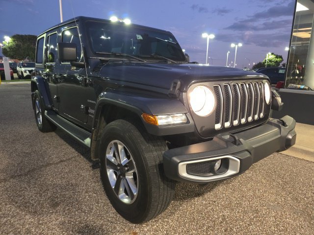 Used 2020 Gray Jeep Unlimited Sahara image 1