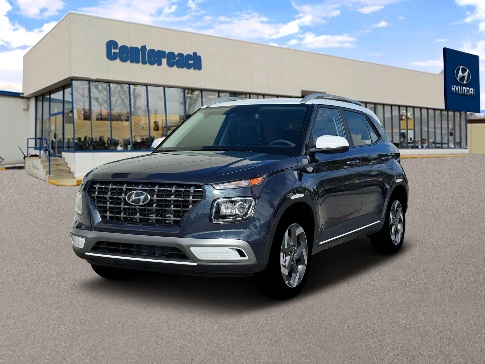 New 2026 Denim w/White Roof Hyundai SEL w/Two-Tone Roof image 1