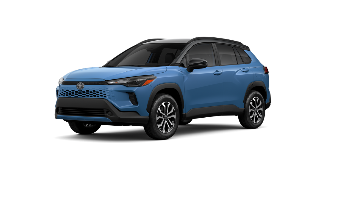 New 2026 Cavalry Blue with Jet Black roof Toyota Hybrid SE image 2