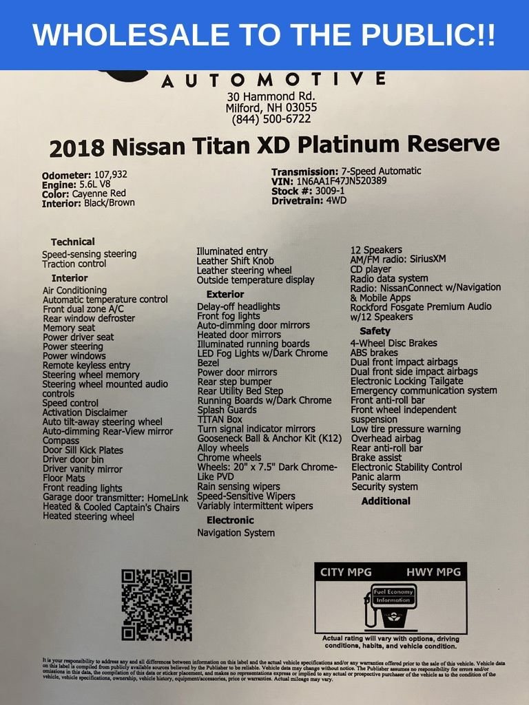 Used 2018 Cayenne Red Nissan Platinum Reserve image 34
