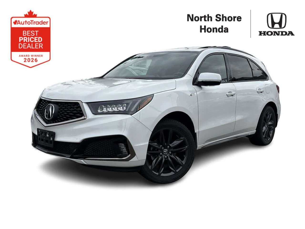 Used 2020 Platinum White Pearl Acura A-Spec Dilawri Certified   Local BC   Clean Title image 1