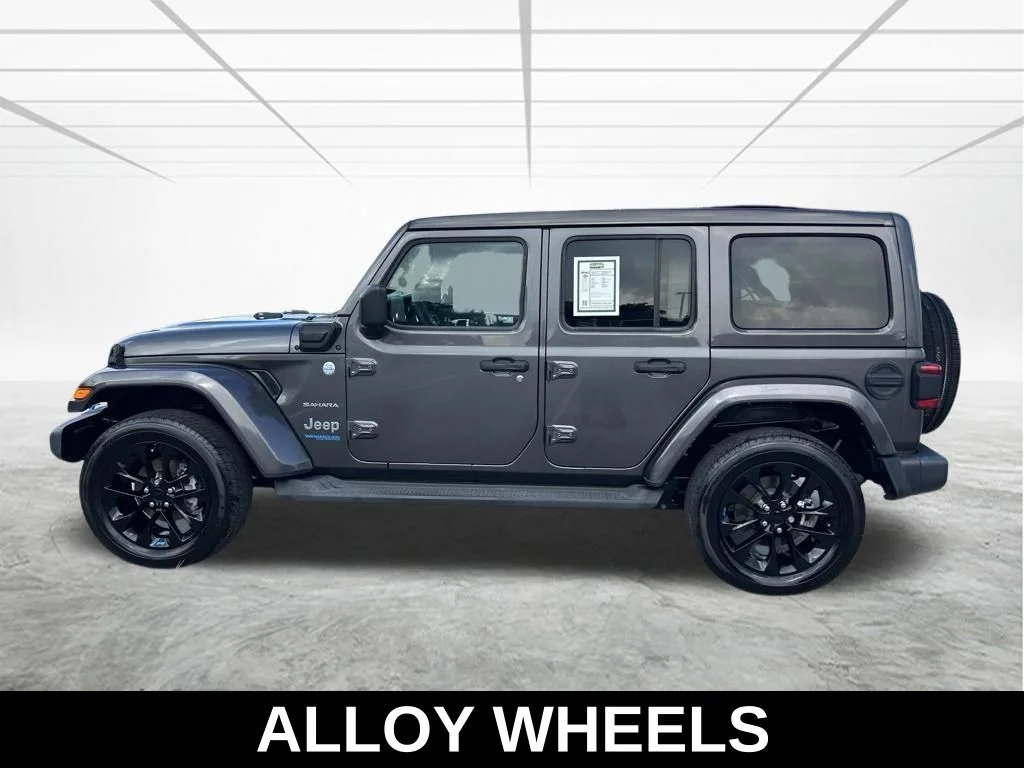 Used 2022 Gray Jeep Unlimited Sahara 4xe image 8