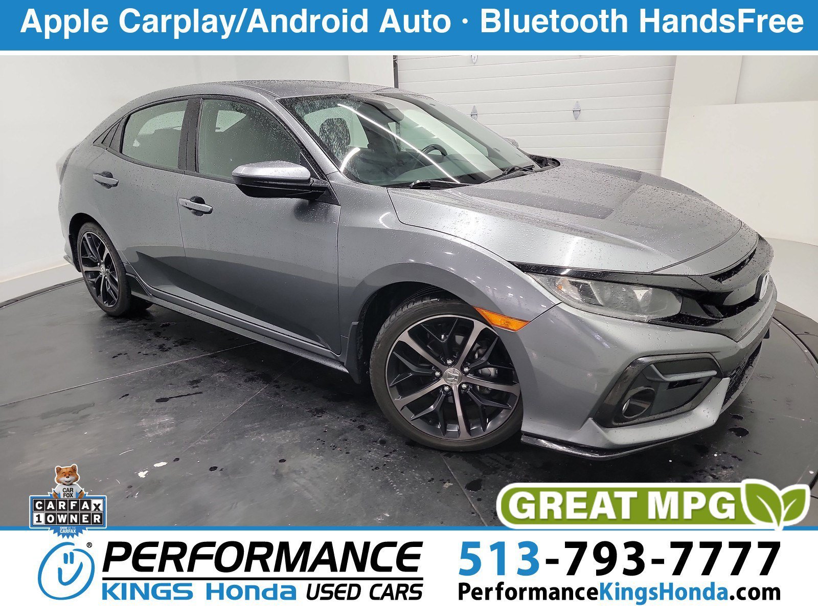 Used 2021 Modern Steel Metallic Honda Sport image 1