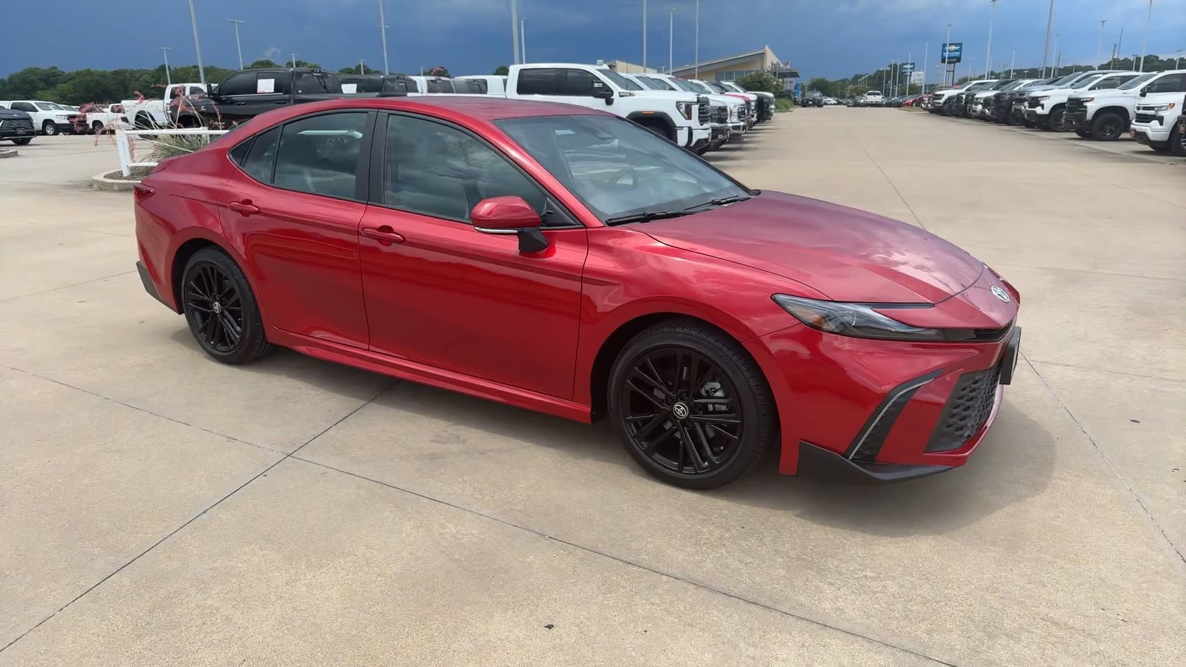 Used 2025 Red Toyota SE image 3