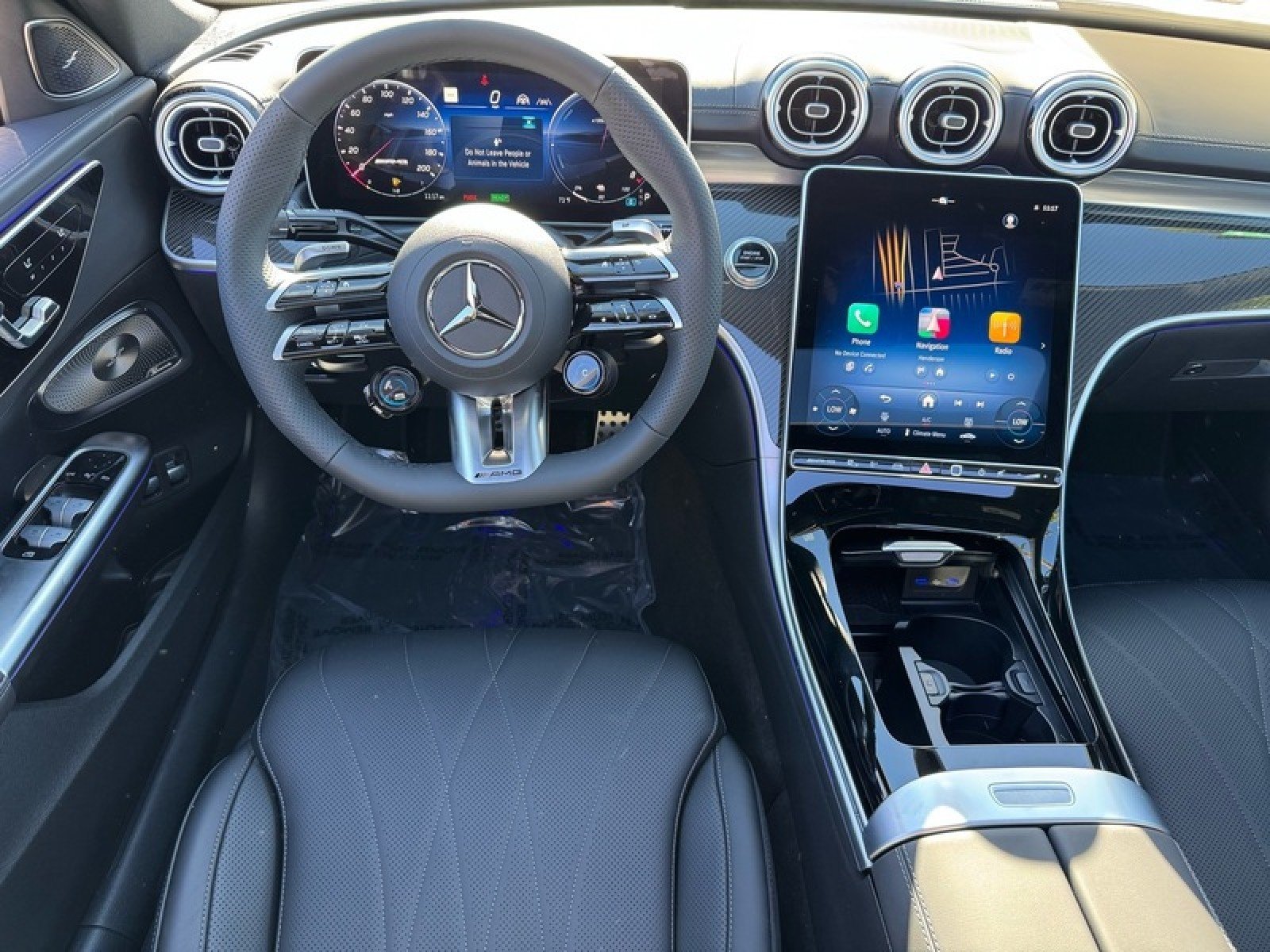 New 2026 Obsidian Black Metallic Mercedes-Benz AMG® C 63 S E Performance Sedan image 12