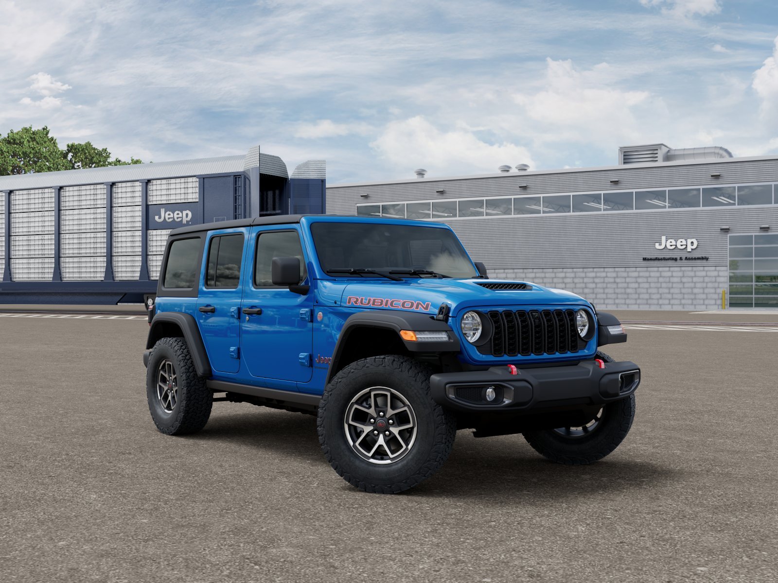 New 2026 Hydro Blue Pearl-Coat Exterior Paint Jeep Rubicon image 20