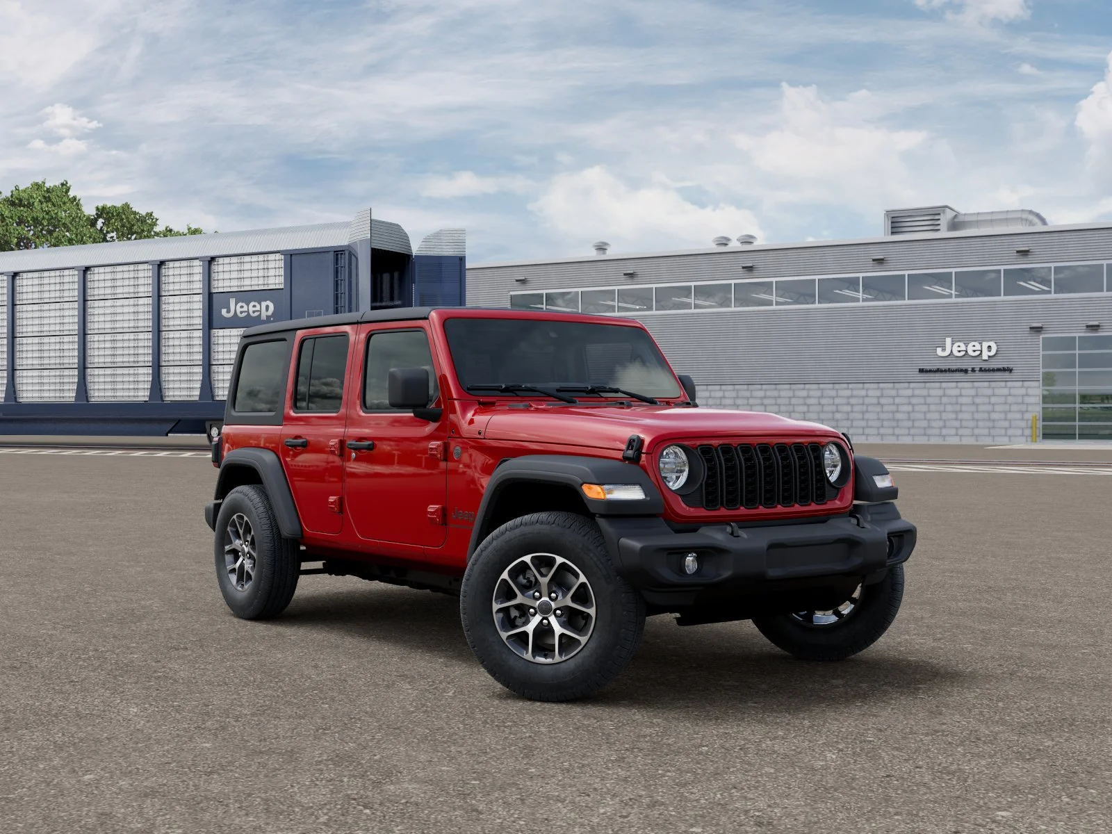 New 2026 Firecracker Red Clear-Coat Exterior Paint Jeep Sport S image 24
