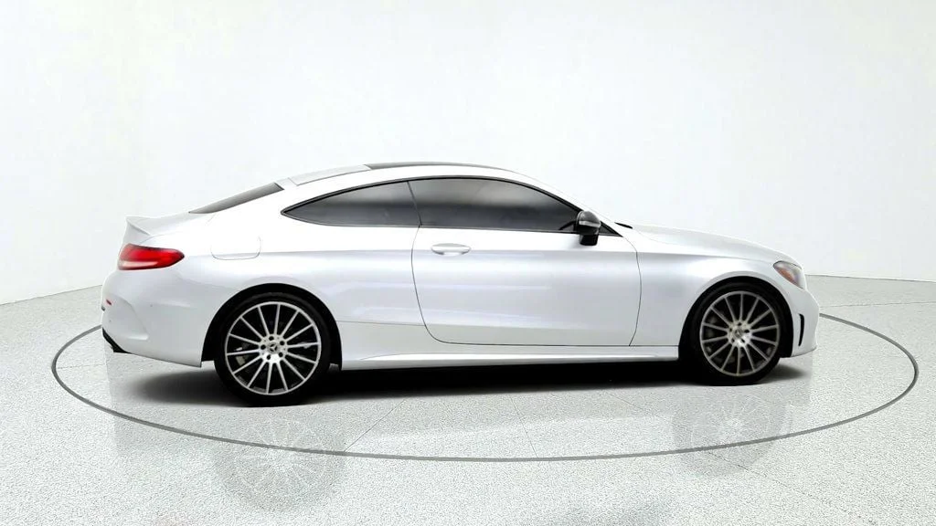 Used 2021 Iridium Silver Metallic Mercedes-Benz C 300 Coupe w/ AMG® Line & Designo Nappa Leather Pkg image 4