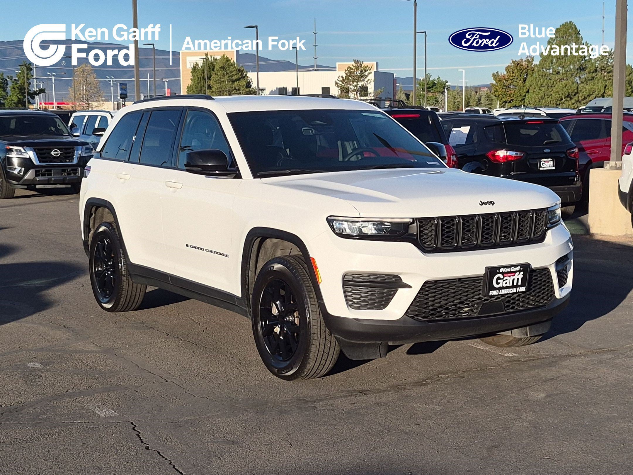 Used 2025 Bright White Clearcoat Jeep Altitude image 1