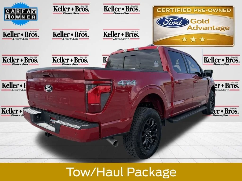 Used 2024 Rapid Red Metallic Tinted Clearcoat Ford XLT image 8