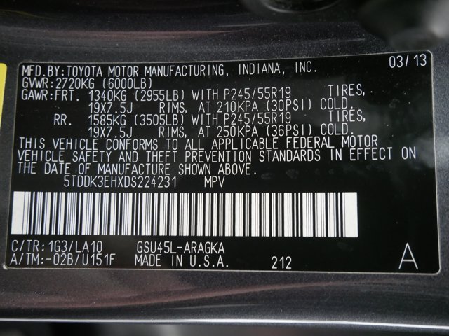 Used 2013 Magnetic Gray Metallic Toyota Limited image 35