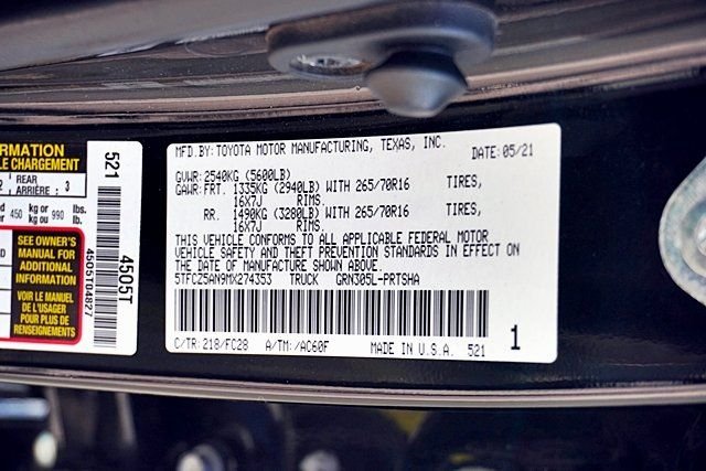 Used 2021 Black Toyota SR5 image 32