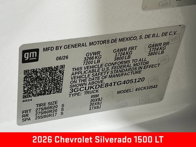New 2026 Summit White Chevrolet LT image 25