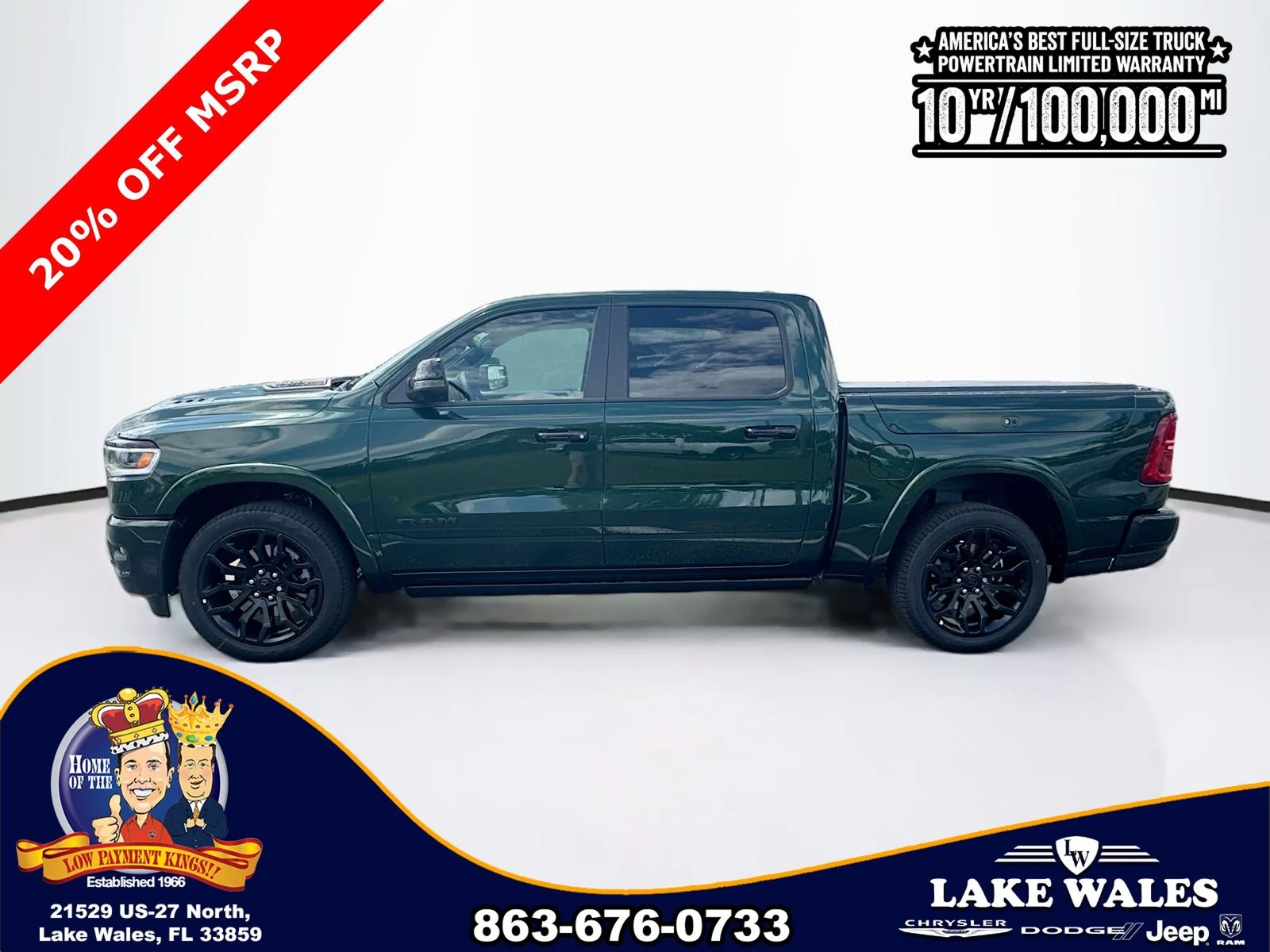 New 2026 Serrano-Green Metallic Exterior Paint RAM Limited image 3