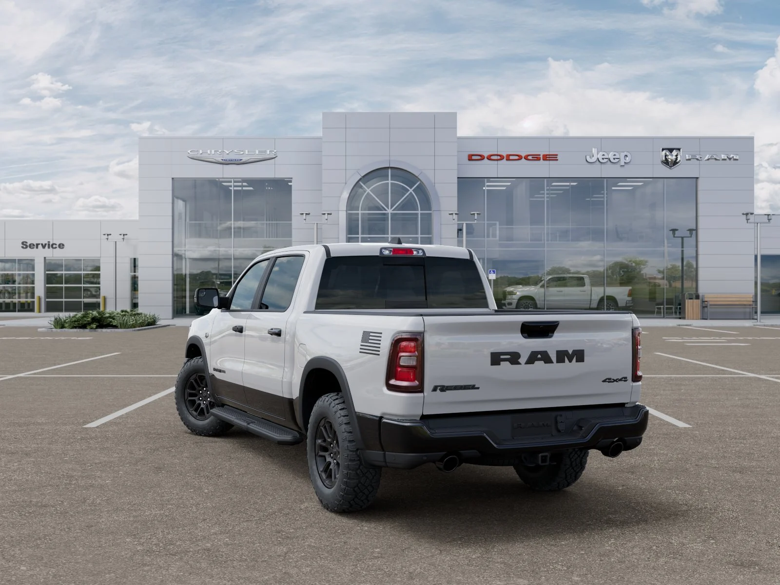New 2026 Bright White Clear-Coat Exterior Paint RAM Rebel image 39
