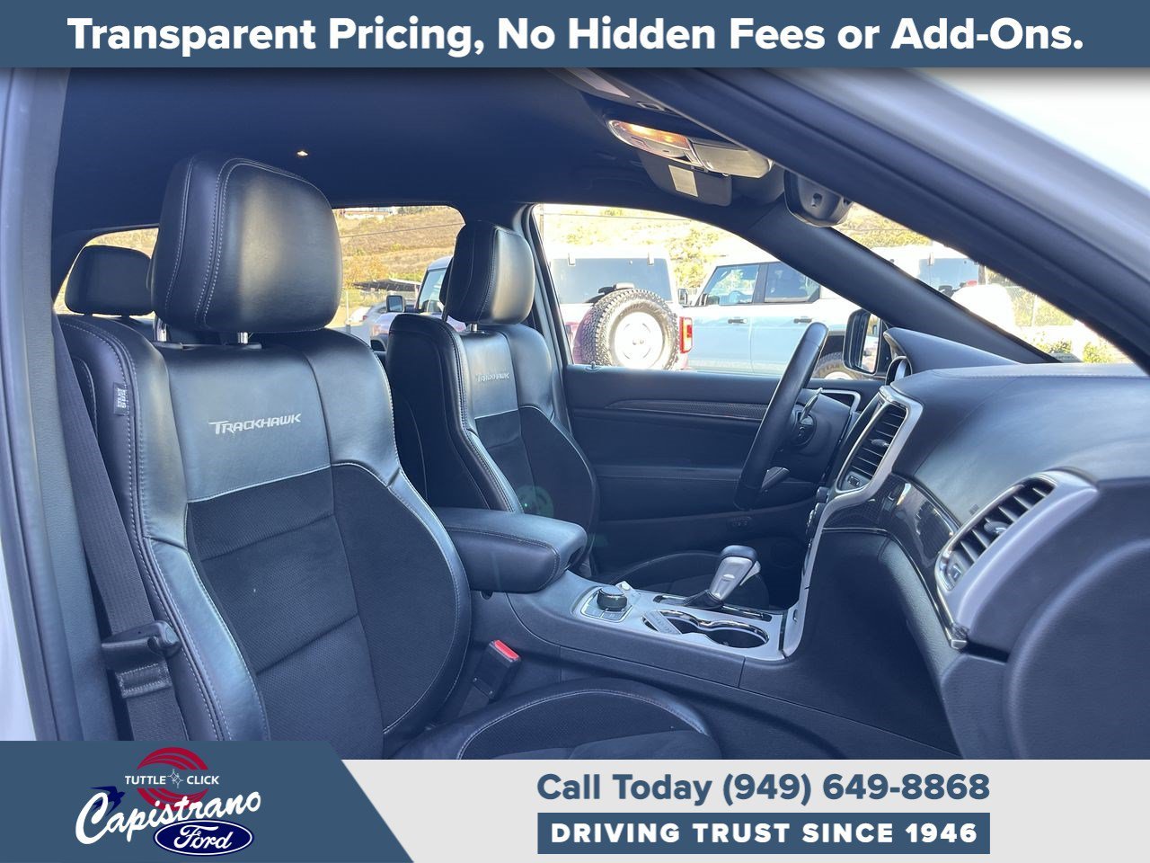Used 2018 Bright White Clearcoat Jeep Trackhawk image 25
