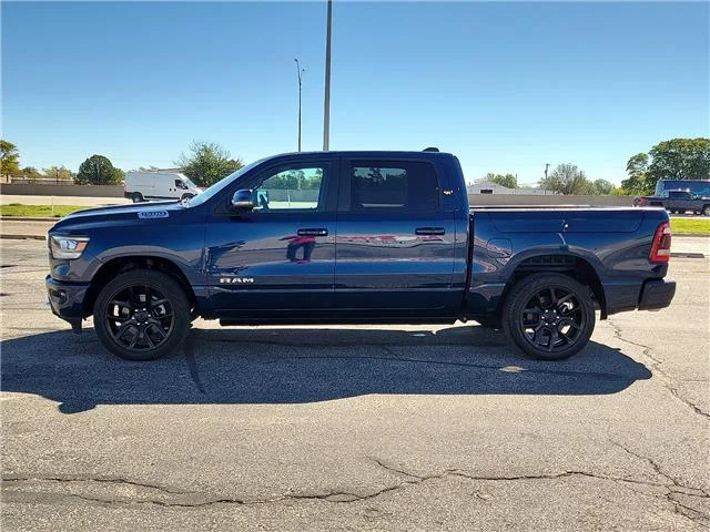 Used 2024 Blue RAM Laramie 4x4 Crew Cab 144.5 in. WB image 2