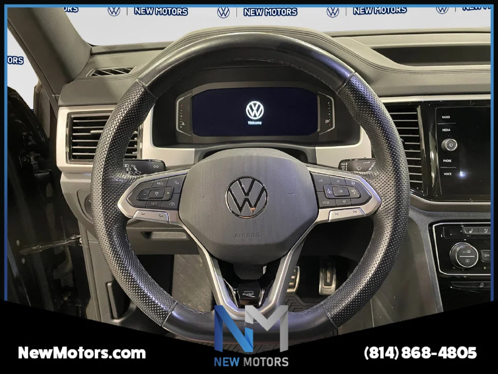 Used 2023 Deep Black Pearl Effect Volkswagen 3.6L V6 SEL Premium R-Line image 12