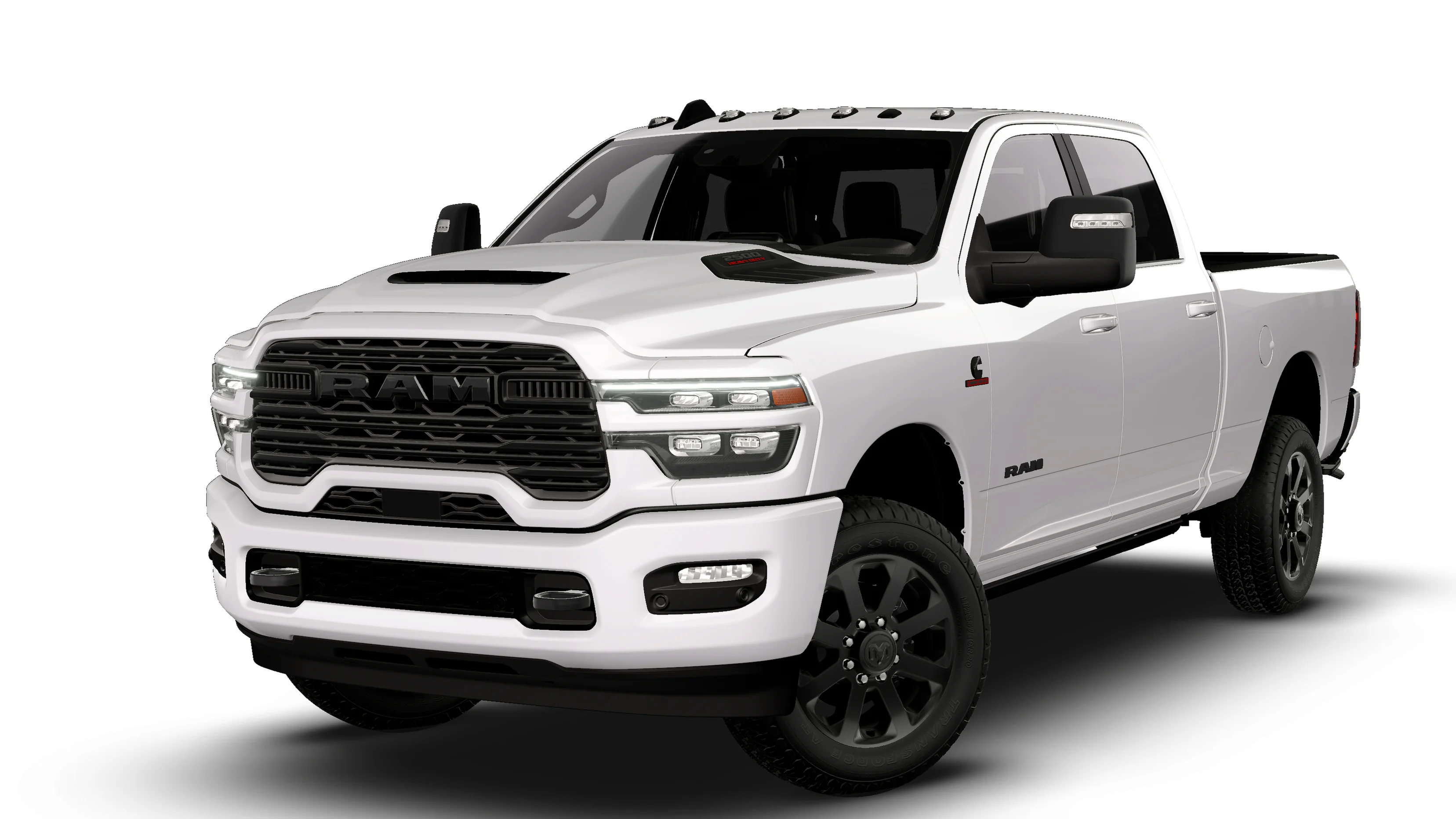 New 2027 Bright White Clear-Coat Exterior Paint RAM LARAMIE image 1