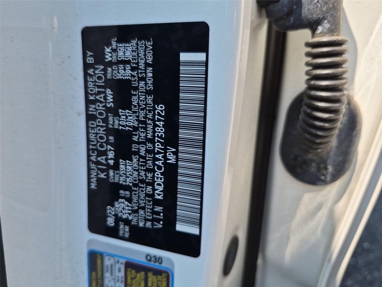 Used 2023 Snow White Pearl Kia LX image 38
