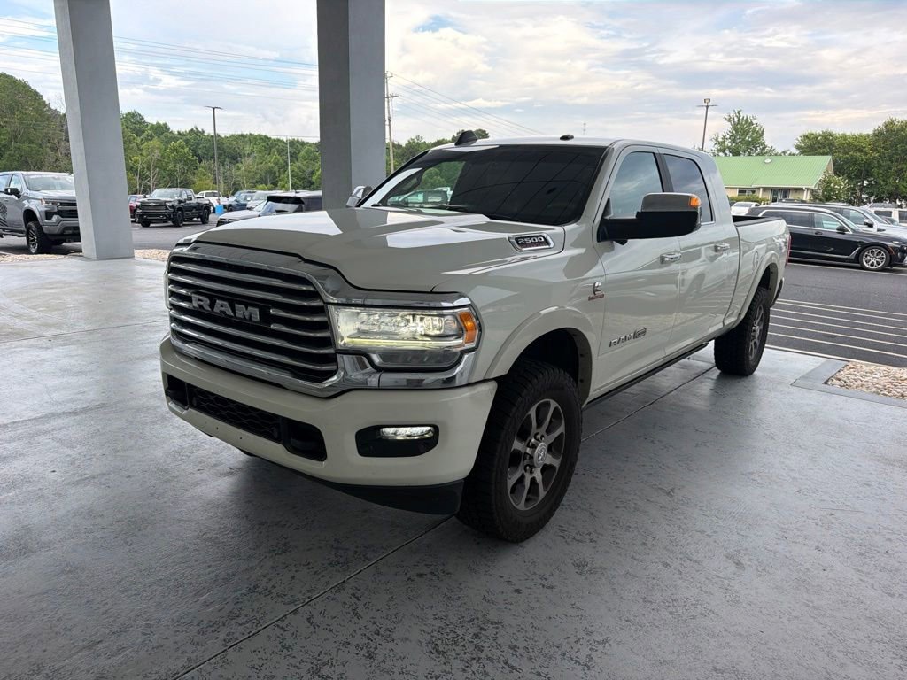 Used 2021 Pearl White Ram Longhorn image 1