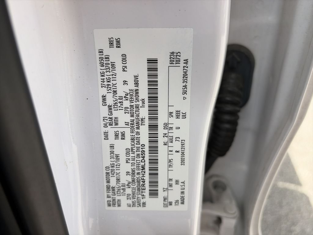 Certified Used 2021 Oxford White Ford Lariat image 37