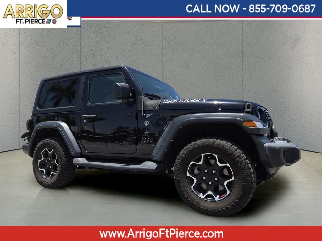 Used 2021 Black Clearcoat Jeep Sport S image 1