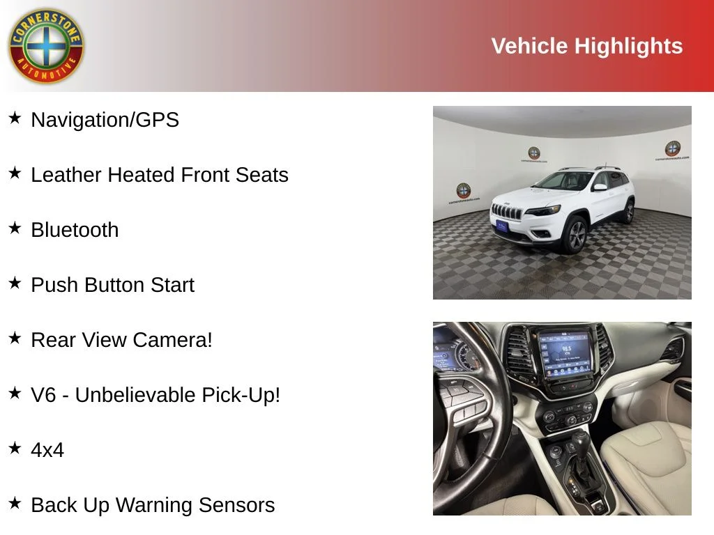 Used 2020 Jeep Cherokee Limited with VIN 1C4PJMDXXLD578534 for sale in Elk River, Minnesota