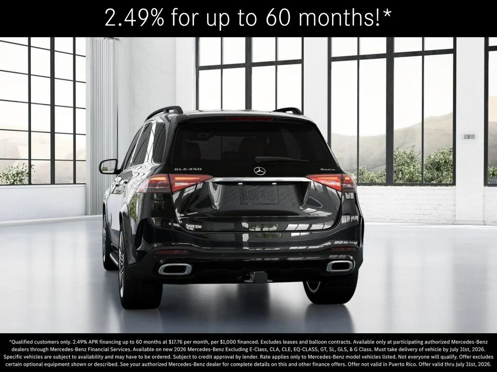 New 2026 Obsidian Black Metallic Mercedes-Benz GLE 450 image 26
